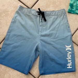 Hurley Ombre Light-to-Medium Blue Boardshorts